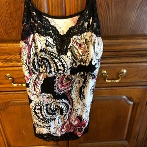 Multi colored Paisley design camisole size 18/20